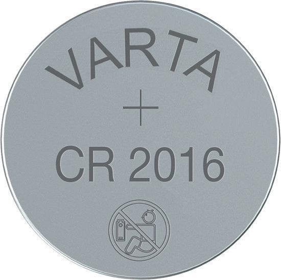 Varta CR2016 knoopcel batterij - 10 stuks - afbeelding 3