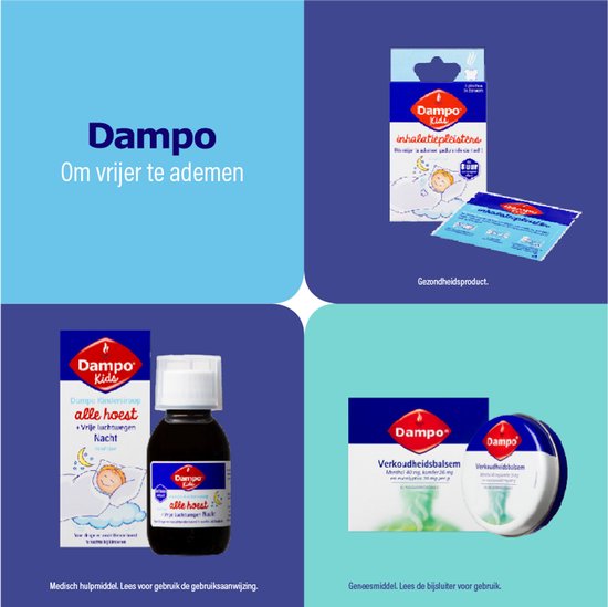 Dampo Kids Kindersiroop Alle hoest + Vrije luchtwegen - Voor droge, vastzittende hoest en keelpijn - Suikervrij - Medisch hulpmiddel - 120 ml - afbeelding 9