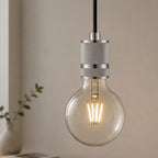 Home Sweet Home - E27 fItting - Geborsteld staal - 4.6/4.6/7cm - Cilinder - voor E27 lamphouder gemaakt van Aluminium - geschikt voor E27 lichtbron - afbeelding 9