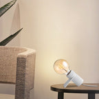 Home Sweet Home - Moderne tafellamp Matrix - Wit - 11/10.2/5.3cm - bedlampje - geschikt voor E27 LED lichtbron - gemaakt van Metaal - afbeelding 5
