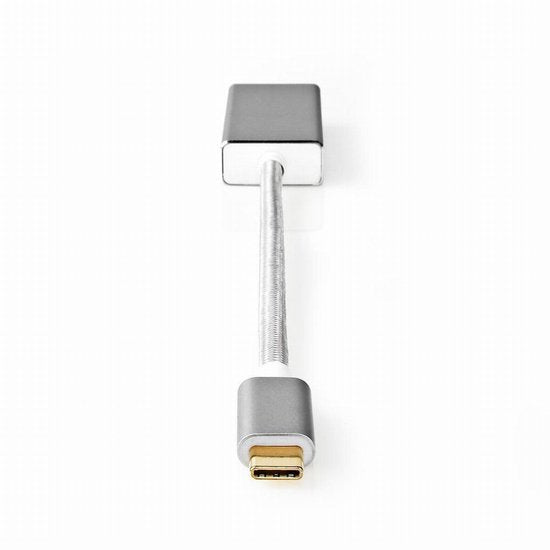Nedis USB-C Adapter - USB 3.2 Gen 1 - USB-C Male - DisplayPort Female - 0.20 m - Rond - Verguld - Gevlochten / Nylon - Zilver - Cover Window Box - afbeelding 9