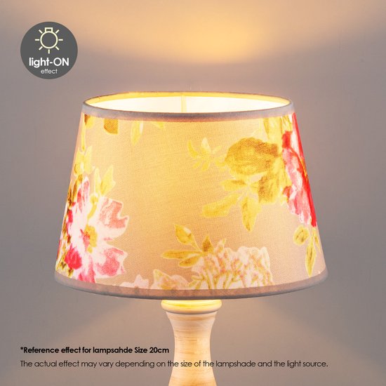 Home Sweet Home - Lampenkap Flowers - Bloemenmotief - E27 - afbeelding 6