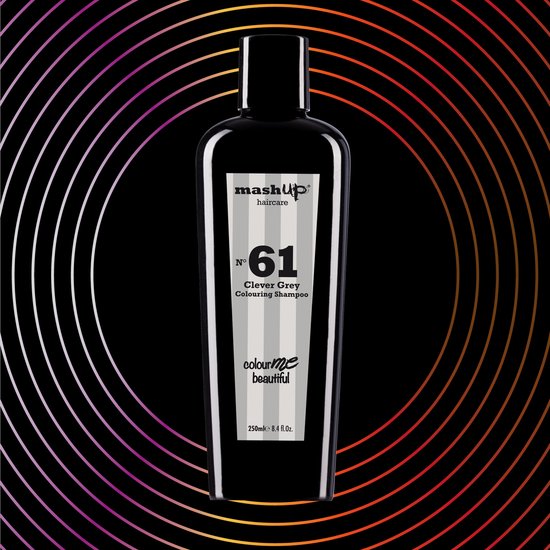 mashUp haircare Colour Me Beautiful N° 61 Clever Grey Colouring Shampoo 250ml - afbeelding 2
