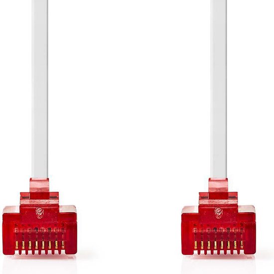 Cat 6 UTP Network Flat Cable | RJ45 Male - RJ45 Male | m | - afbeelding 1
