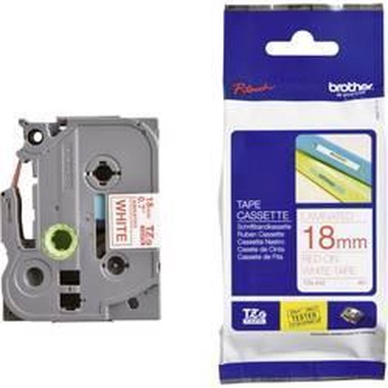 TZ-242 18mm - red on white - laminated (8m) - afbeelding 13