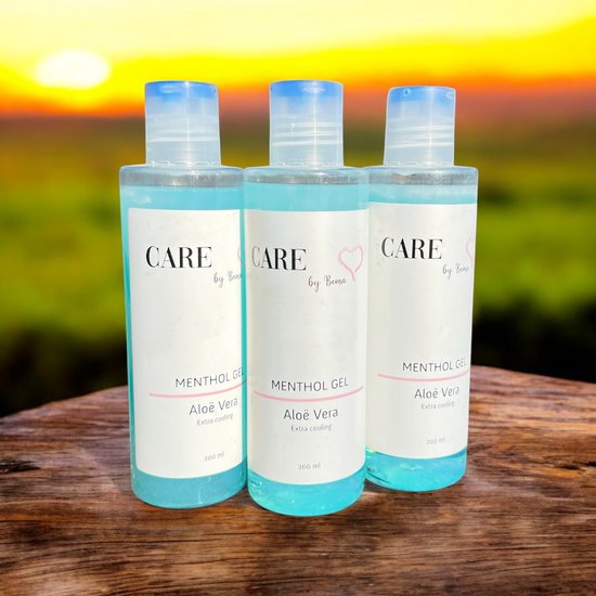 3 Stuks Care by Bema Menthol Gel Aloë Vera Extra Cooling 200 ml - afbeelding 1