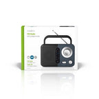 Nedis FM-Radio - Draagbaar Model - FM - Batterij Gevoed / Netvoeding - Analoog - 2.4 W - Zwart-Wit Scherm - Koptelefoonoutput - IP20 - Handvat - Grijs / Zwart - afbeelding 12