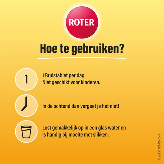 Roter Vitamine C Bruistabletten Sinaasappel Abrikoos - 3 x 2 x 20 stuks - Voordeelverpakking - afbeelding 2