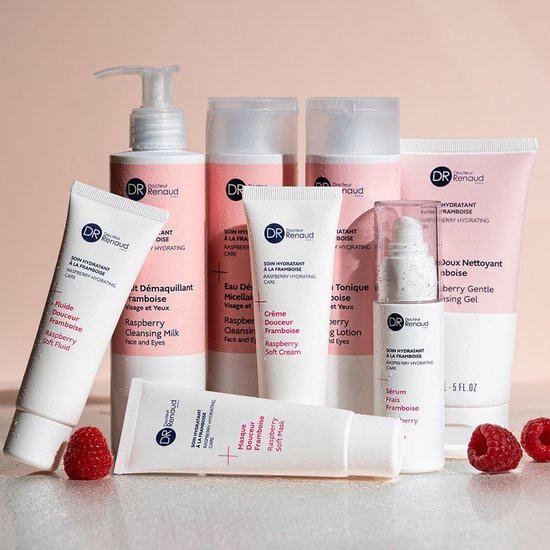 Dr. Renaud Framboises Fluide Douceur Dagcrème - 50ml - Hydraterend - afbeelding 3