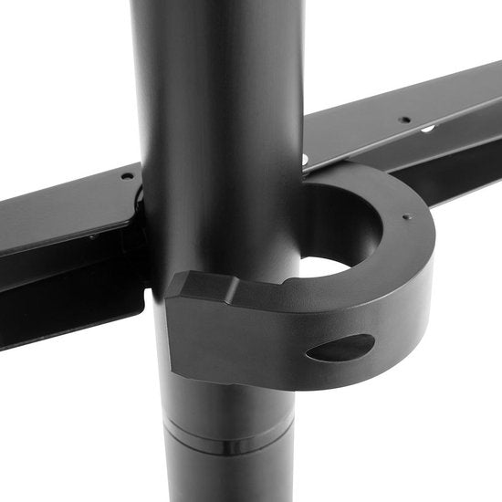 Nedis TV Vloerstandaard - 49 - 70 " - Maximaal schermgewicht: 40 kg - V-shape Design - Anti-omval-riem - Snap-lock - Aluminium / Staal - Zwart - afbeelding 11