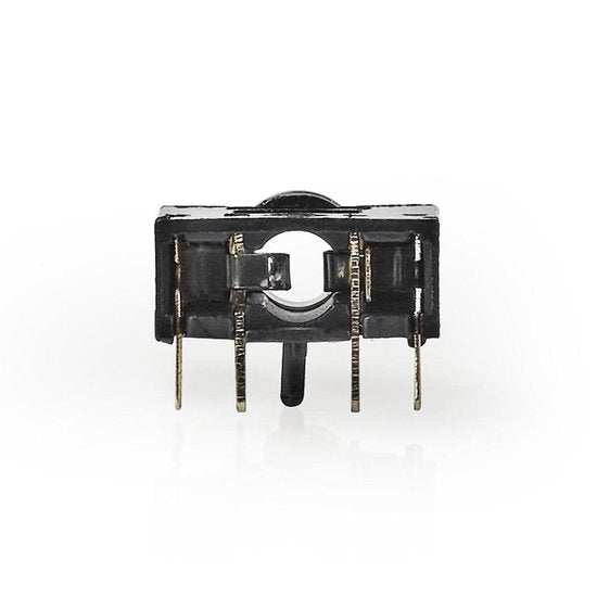 Nedis 3,5 mm Audioconnector - Gehoekt - Female - Vernikkeld - Solderen - Polyvinylchloride (PVC) - Zwart - 25 Stuks - Polybag - afbeelding 9