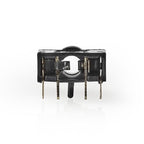 Nedis 3,5 mm Audioconnector - Gehoekt - Female - Vernikkeld - Solderen - Polyvinylchloride (PVC) - Zwart - 25 Stuks - Polybag - afbeelding 9