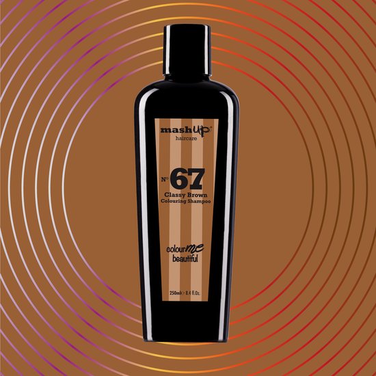 mashUp haircare Colour Me Beautiful N° 67 Classy Brown Colouring Shampoo 250ml - afbeelding 2