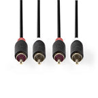 Nedis Stereo-Audiokabel - 2x RCA Male - 2x RCA Male - m - Rond - Doos - afbeelding 18