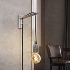 Home Sweet Home - Wandhaak Angle - haak gemaakt van metaal - Beton - 31/5/15cm - maak je eigen unieke lamp- voor muur hanglamp - afbeelding 2