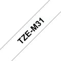 Labeltape mat Brother TZe, TZ TZe-M31 Tapekleur: Transparant (mat) Tekstkleur:Zwart 12 mm 8 m - afbeelding 1