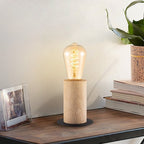 Home Sweet Home - Landelijke tafellamp Billy - 10/10/11,5cm - bedlampje - geschikt voor E27 LED lichtbron - gemaakt van Bamboe - afbeelding 6