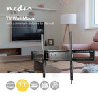 Nedis Kantelbare TV Muurbeugel - 60 t/m 100 Inch - Max 75 Kg - Zwart - afbeelding 4