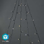 Nedis SmartLife-kerstverlichting - Boom - Wi-Fi - Warm tot Koel Wit - 200 LED's - 20.0 m - 5 x 4 m - Android / IOS - afbeelding 5