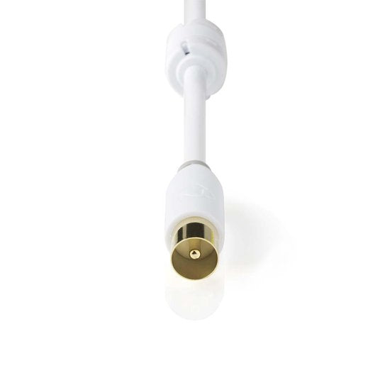 Coaxkabel 100 dB | IEC (coax) male - IEC (coax) male | 5,0 m | Wit - afbeelding 13