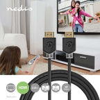 Ultra High Speed HDMI™-Kabel | HDMI™-Connector - HDMI™-Connector | m | Antraciet - afbeelding 3