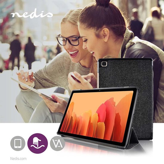 Nedis Tablet Folio Case - Galaxy Tab A7 10.4" 2020 - Auto-wake-functie - Grijs / Zwart - Polycarbonate / TPU - afbeelding 3