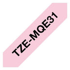 Labeltape pastel Brother TZe, TZ TZe-MQE31 Tapekleur: Pastelroze Tekstkleur:Zwart 12 mm 4 m - afbeelding 1