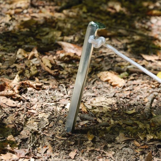 Gegalvaniseerd Tentharingen Set van 10 - Ideaal voor Kamperen op Verschillende Grondsoorten - afbeelding 5