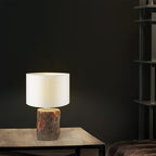 Home Sweet Home - Landelijke tafellamp voet Treetrunk voor lampenkap - 13.5/13.5/26cm - gemaakt van Hout - geschikt voor E27 LED lichtbron - voor lampenkap met doorsnede max.35cm - afbeelding 3