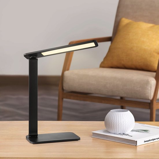Home Sweet Home - Moderne Led Bureaulamp Talia - verstelbare LED Leeslamp met schakelaar - Zwart - 31/31/37.4cm - 6W 6500K 650lm - geschikt voor thuiskantoor, thuiswerkplek en werkruimte thuis - integreert LED - afbeelding 6