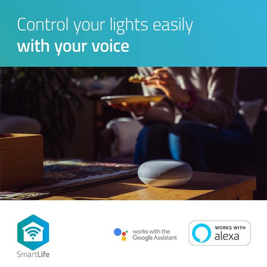 Nedis SmartLife LED Spot - Wi-Fi - GU10 - 400 lm - 5 W - Koel Wit / Warm Wit - 2700 - 6500 K - Energieklasse: F - Android / IOS - PAR16 - 1 Stuks - afbeelding 7