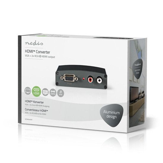 Nedis VGA + Tulp 2RCA naar HDMI converter met HDCP / zwart - afbeelding 13