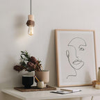 Home Sweet Home - Landelijke Hanglamp Furdy - geschikt voor E27 LED lichtbron - hanglamp gemaakt van Hout - 10/10/116cm - Pendellamp geschikt voor woonkamer, slaapkamer en keuken - afbeelding 3