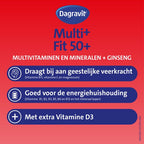 Dagravit Totaal 30 Vitaal 50+ Multivitaminen voordeelverpakking - Vitamine B1, B2, B3, B5, B6, B12 en koper dragen bij aan een goede energiehuishouding - 100 tabletten - afbeelding 4