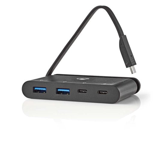 Nedis Computer Hub  USB-C™  2x USB-C™ / 2x USB 3.0 (5 G)  Power Delivery: 100 W  Zwart - afbeelding 8