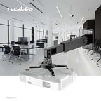 Nedis Projectorbeugel - Draai- en Kantelbaar - 15 kg - Draaibaar - Kantelbaar - Staal - Zwart - afbeelding 4