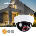 Nedis Dummy Beveiligingscamera - Dome - Batterij Gevoed - Binnen - Wit - afbeelding 2