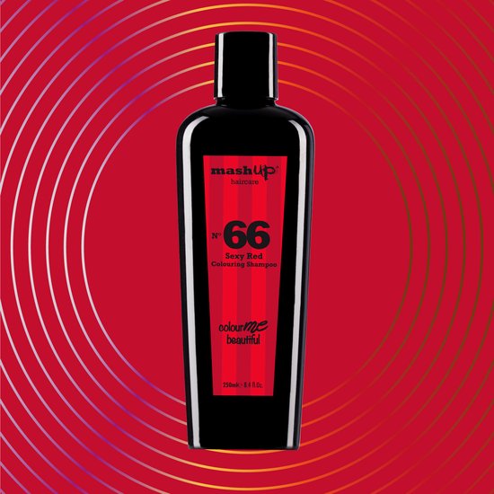 mashup haircare Colour Me Beautiful N° 66 Sexy Red Shampoo 250ml - 3 stuks - afbeelding 3