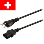 Nedis Stroomkabel - CH Type 12 - IEC-320-C13 - Recht - Recht - Vernikkeld - 5.00 m - Rond - PVC - Zwart - Envelop - afbeelding 7