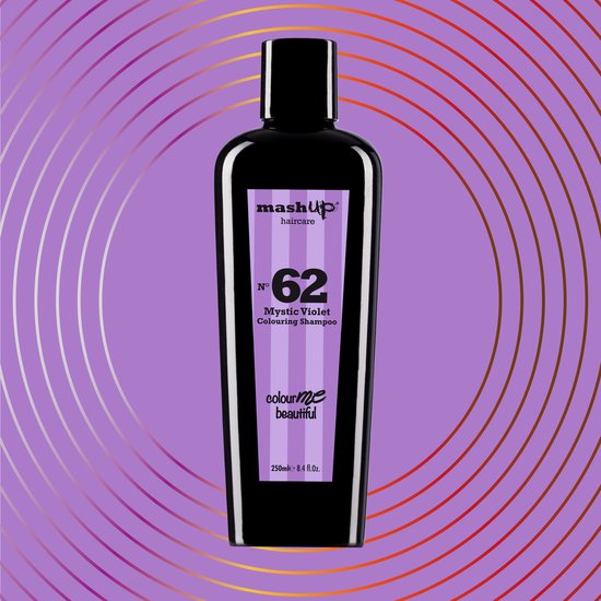 mashUp haircare Colour Me Beautiful N° 62 Mystic Violet Colouring Shampoo 250ml - 3 stuks - afbeelding 2