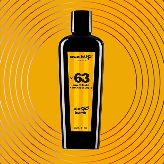 mashUp haircare Colour Me Beautiful N° 63 Sweet Gold Colouring Shampoo 250ml – 3 stuks - afbeelding 3