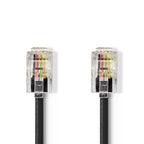 Nedis Telecomkabel - RJ10 Male - RJ10 Male - 5.00 m - Kabel design: Gekruld - Kabeltype: RJ10 - Zwart - Envelop - afbeelding 14