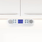 Nedis Keukenradio - Kastontwerp - FM - Netvoeding - Digitaal - 1.5 W - 2 " - Zwart-Blauw Scherm - Wekker - Wit / Zilver - afbeelding 3