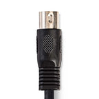 Nedis DIN-Audiokabel - DIN 5-Pins Male - 4x RCA Male - Vernikkeld - 1.00 m - Rond - PVC - Zwart - Label - afbeelding 6