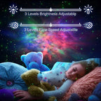 Sterrenhemel Plafond - Nachtlampje - Projector Lamp - Star Light Projector - Galaxy Plafond - Night Light - Heelal Projector - Aurora Projector - Starry LED Projector - Mood Lamp - Sterrenprojector Baby - Slaaphulp - Zwart - afbeelding 2