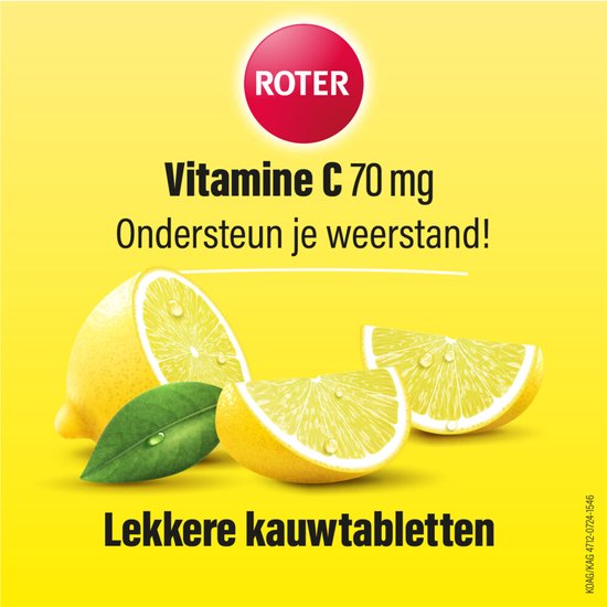 Roter Vitamine C 70 mg - 2 x 400 kauwtabletten - Voordeelverpakking - afbeelding 4