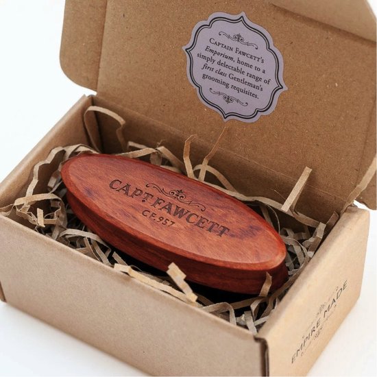 Captain Fawcett Expedition Strength Mustache Wax 15ml x 3 + Wild Boar Bristle Moustache Brush CF. 957 - afbeelding 5