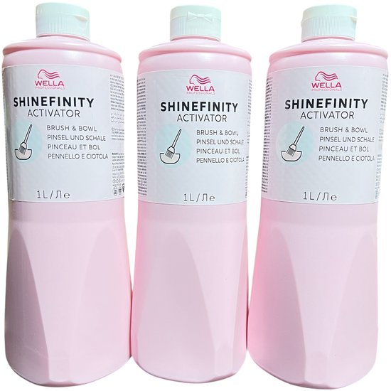 3 x 1000 ml Wella Shinefinity activator Brush & Bowl - afbeelding 1