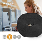 Nedis Klittenband op Rol - 910 x 1.6 cm - Zwart - afbeelding 2