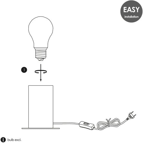 Home Sweet Home - Landelijke tafellamp Billy - 10/10/11,5cm - bedlampje - geschikt voor E27 LED lichtbron - gemaakt van Bamboe - afbeelding 4